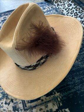 Stetson Beige Corduroy Cowboy Hat